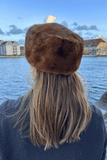 Brun mink hat