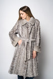 Silverblue mink coat