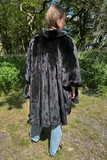 Sort mink kappe - Vintage