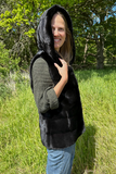 Sort mink vest - Vintage