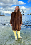 Brun mink frakke - Vintage
