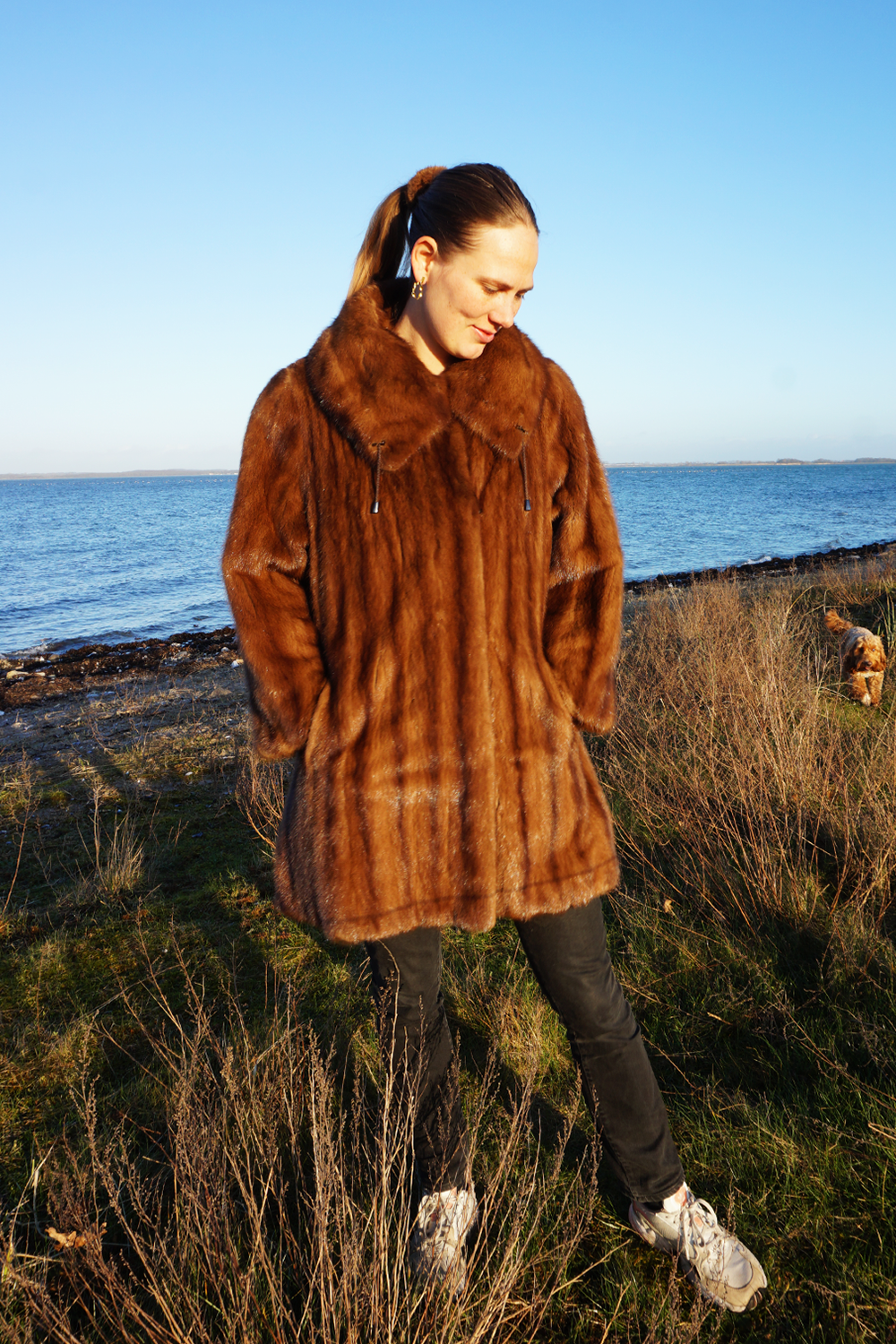 Brun mink pels - Vintage