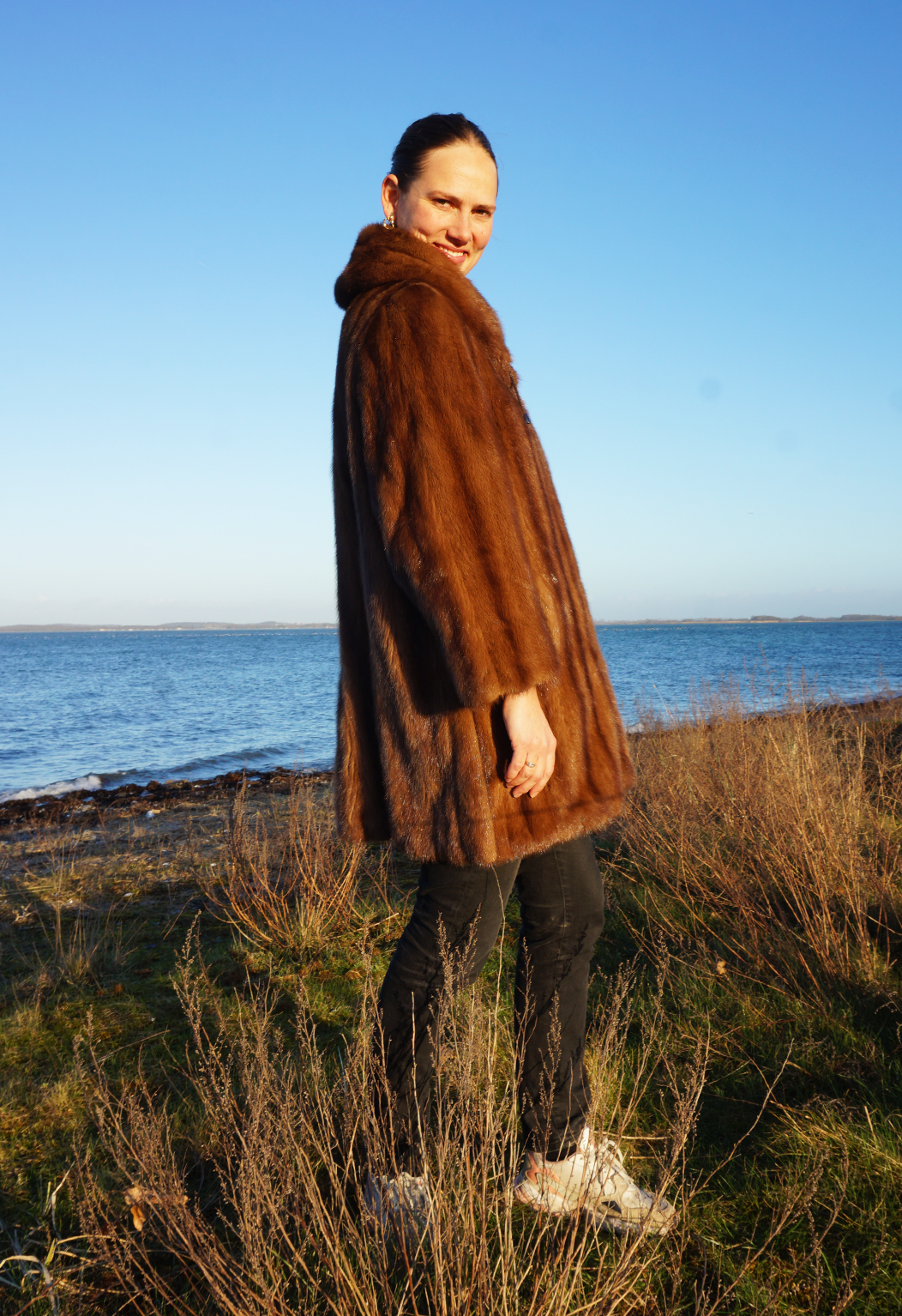 Brun mink pels - Vintage