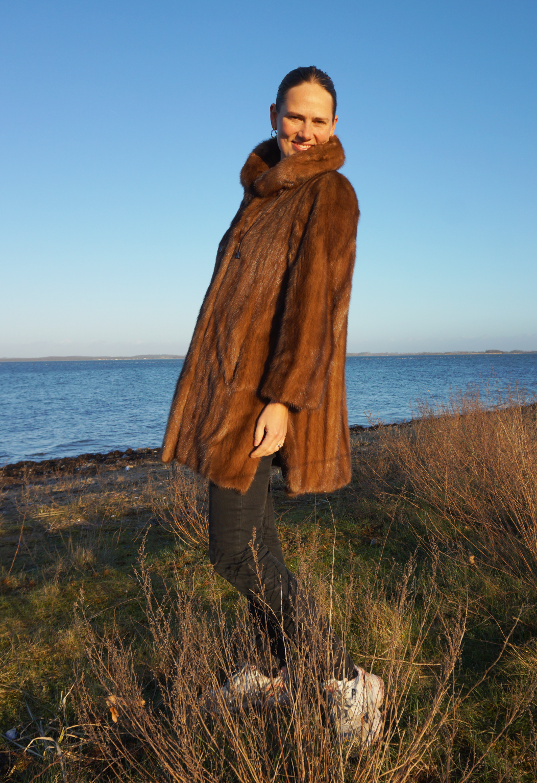 Brun mink pels - Vintage